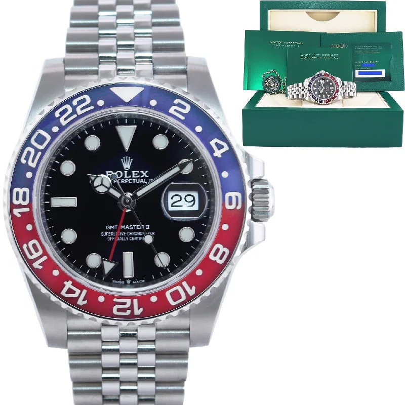 2021 NEW PAPERS Rolex 126710 BLRO GMT Master PEPSI Blue Ceramic Jubilee Watch Box