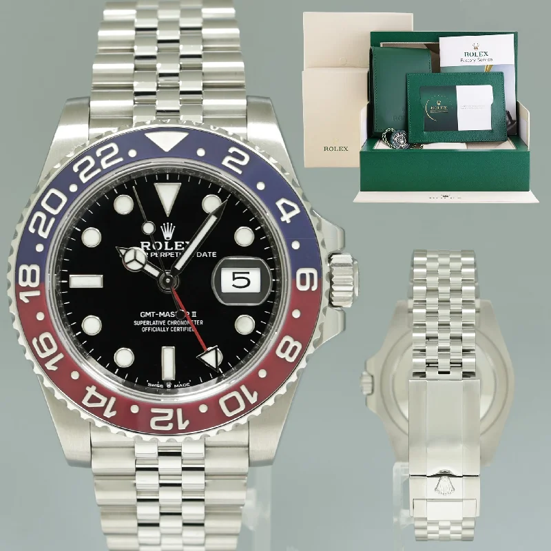 2024 RSC PAPERS Rolex GMT Master PEPSI Red Blue Jubilee Ceramic 126710BLRO Watch