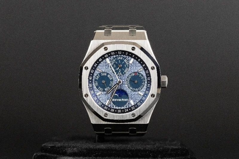 Audemars Piguet<br>26574ST Royal Oak Perpetual Calendar Blue Dial