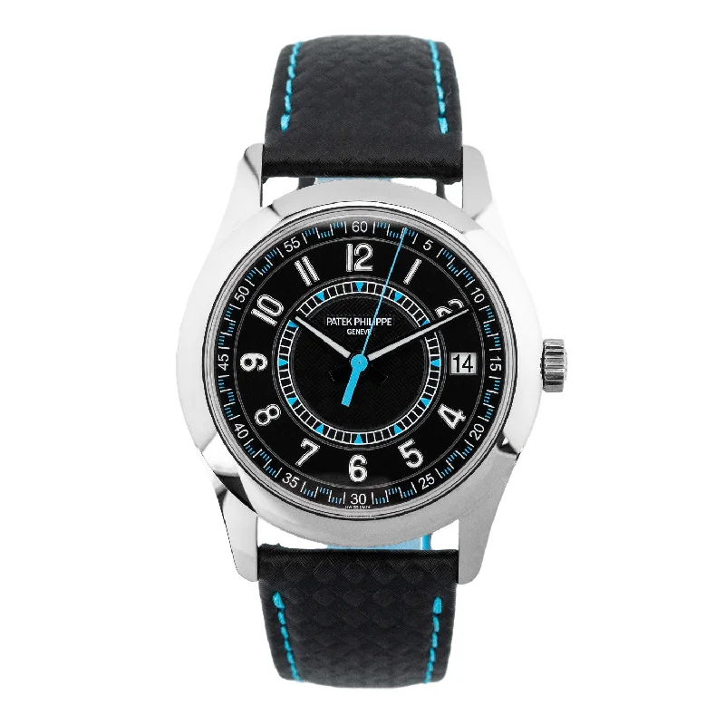 Calatrava 40mm Blue Accents Dial Whitegold - 6007G-011