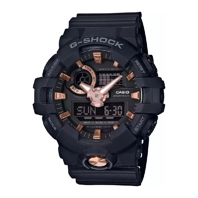 Casio G-Shock Analog-Digital Black Dial Men's Watch-GA-710B-1A4DR (G848)