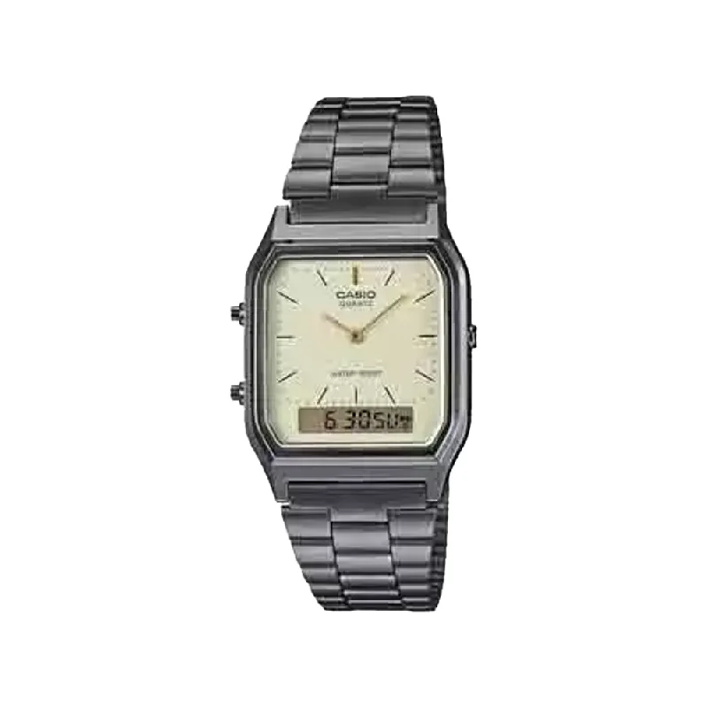 Casio Vintage Series Analog-Digital White Dial Unisex Watch D183