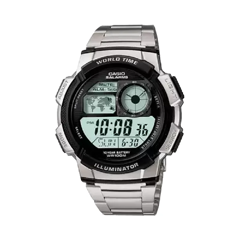 Casio Youth Digital Multicolor Dial Men's Watch - AE-1000WD-1AVDF (D082)