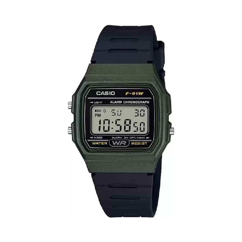 Casio Youth F 91WM 3ADF D248 Black Digital Unisex Watch