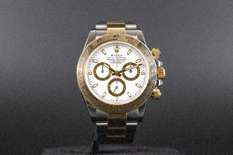 Rolex<br>116503 Daytona SS/18k White Dial