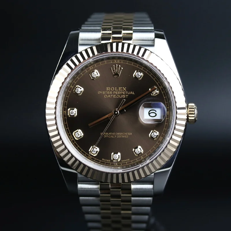 ROLEX 126331 Datejust Chocolate Diamond Dial