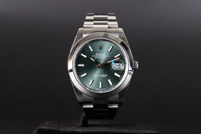 Rolex<br>126300 Datejust 41 Mint Green Dial