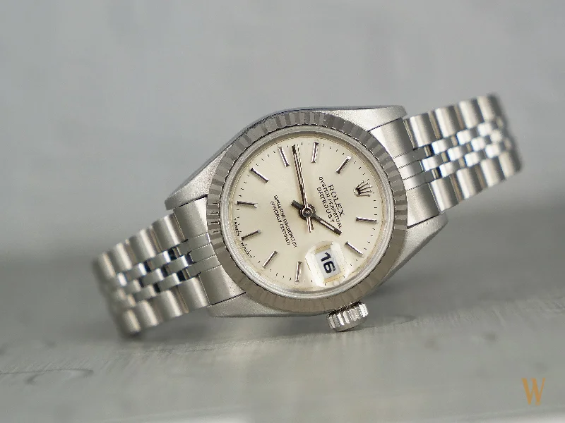 Rolex  Ladies Datejust 18ct white gold and stainless steel