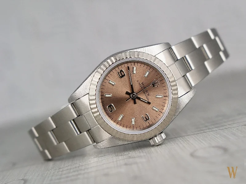 Rolex Oyster Perpetual Ladies Stainless steel and White Gold