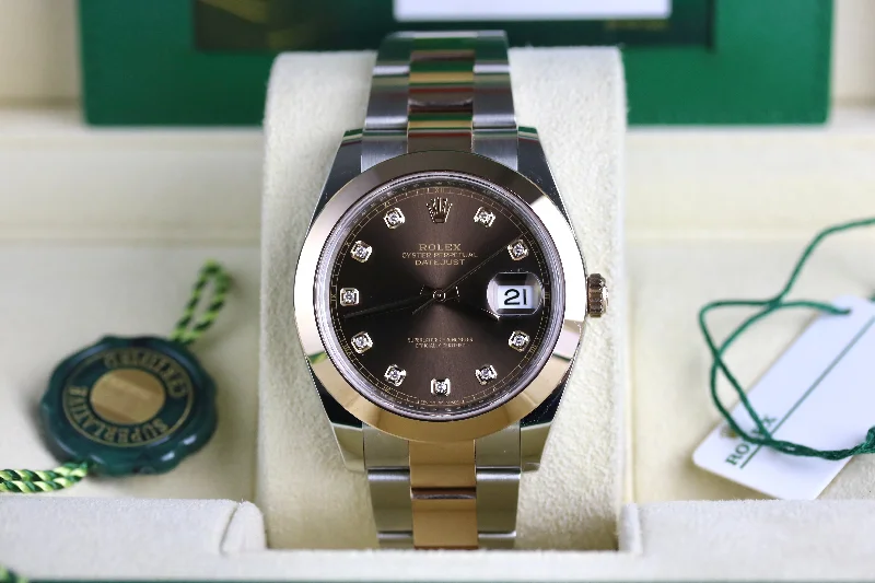 UNWORN 2023 Rolex 126301 Chocolate Diamond Dial with Box & Papers