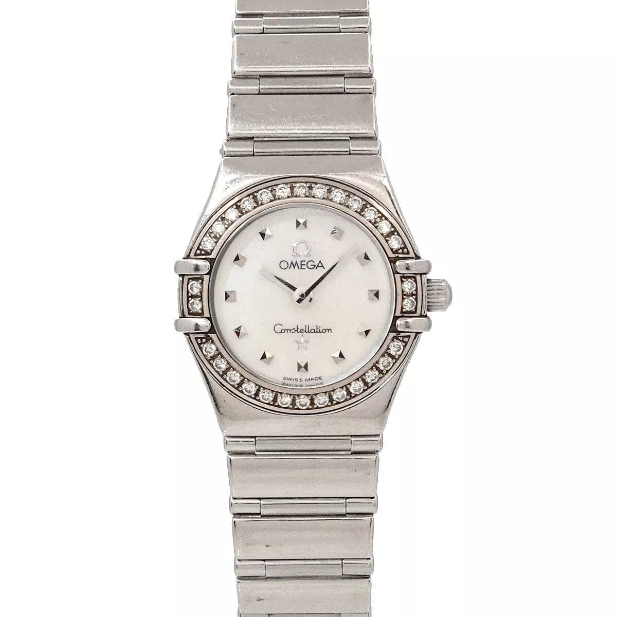 OMEGA Constellation My Choice 1465 71 Bezel Diamond White Shell Dial 90250269